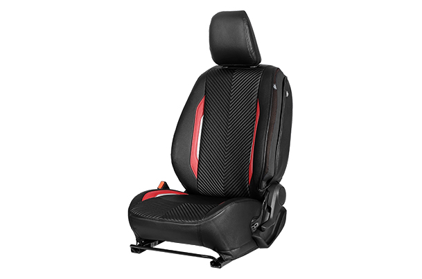 Seat Cover Urban Drift Red Highlight | Brezza (Z+,Z,V Variant)