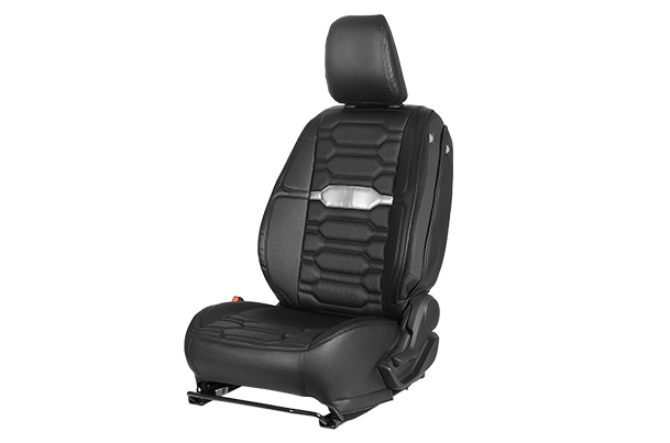 Seat Cover Silver Beam Crisp Highlight  | Brezza (Z+,Z,V Variant)