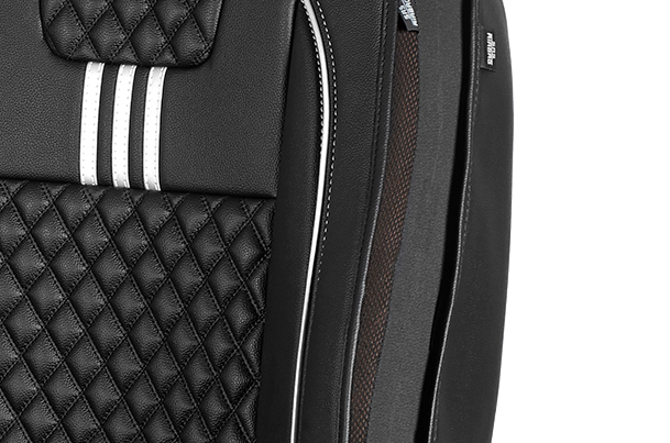 Seat Cover Triad Lining Silver Finish | Brezza (Z+,Z,V Variant)