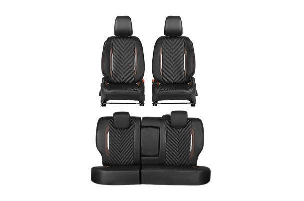 Seat Cover Urban Drift Brown Highlight | Brezza (Z+,Z,V Variant)