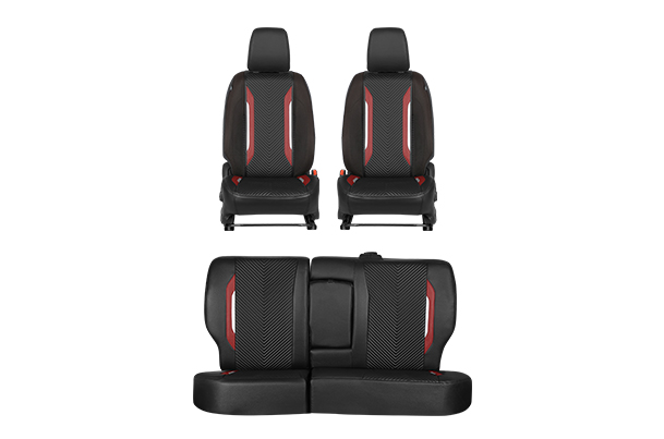 Urban Drift Red Highlight Seat Cover - L | Brezza