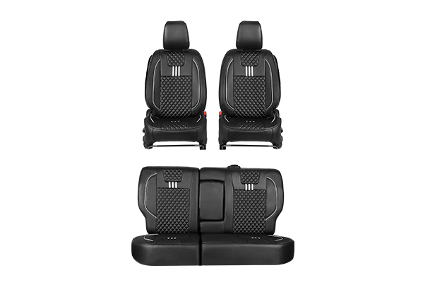 Seat Cover Triad Lining Silver Finish | Brezza (L Variant)