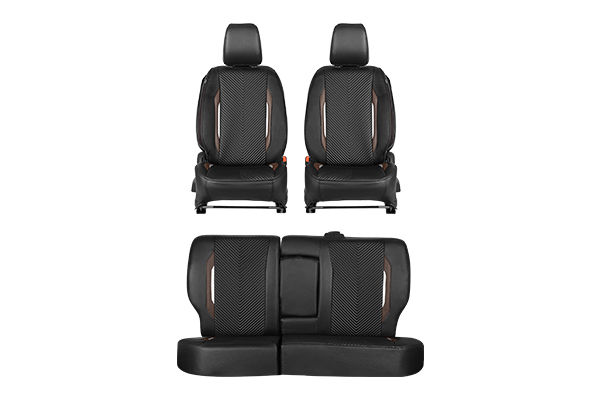 Seat Cover Urban Drift Brown Highlight | Brezza (L Variant)