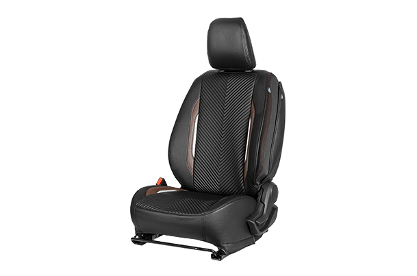 Seat Cover Urban Drift Brown Highlight | Brezza (L Variant)
