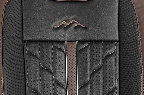 Seat Cover Premium Expedition Brown Finish  | Brezza  (Z+,Z,V Variant)