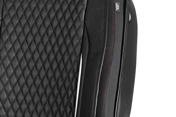 Seat Cover Premium Silver Finish Prism | Brezza ( Z+,Z, V Variant)