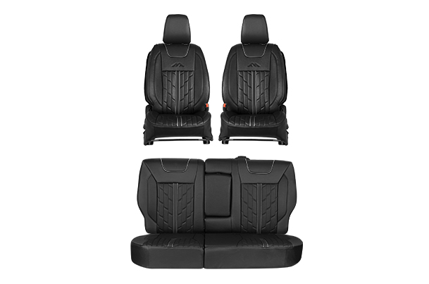 Seat Cover Premium Expedition Silver Finish | Brezza (Z+,Z,V Variant)