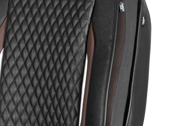 Seat Cover Premium Brown Finish Prism | Brezza ( Z+,Z,V Variant)
