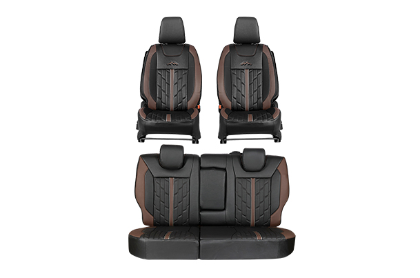 Seat Cover Premium Expedition Brown Finish | Brezza (L Variant)