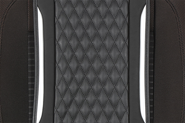 Premium Silver Finish Prism Seat Cover - L | Brezza