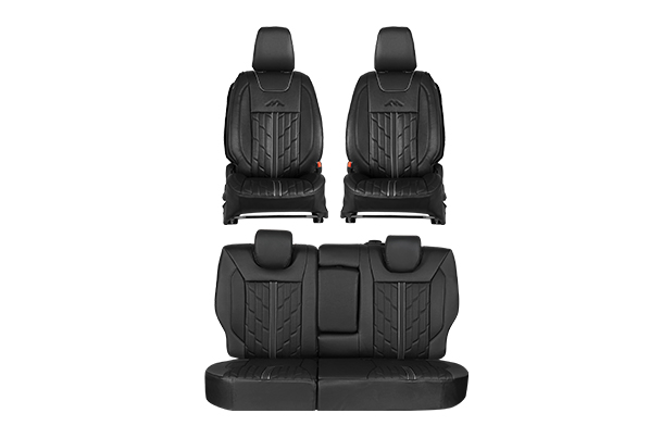 Seat Cover Premium Expedition Silver Finish | Brezza (L Variant)