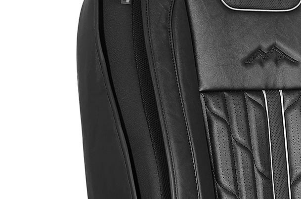 Seat Cover Premium Expedition Silver Finish | Brezza (L Variant)