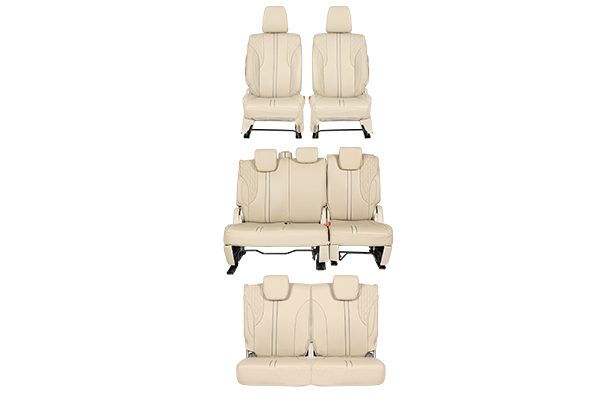 Seat Cover Luxe Black Tread Highlight | Ertiga (All Variant)