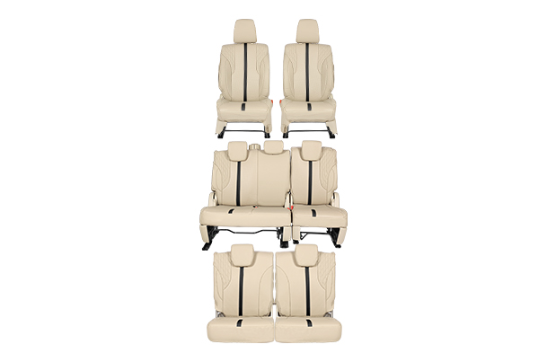 Seat Cover Luxe Black Tread Highlight | Ertiga (All Variant)