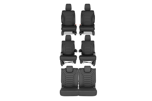 Seat Cover Black Lining Muscle Finish | XL6 (Zeta Variant)