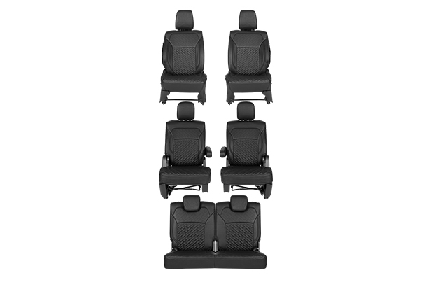 Seat Cover Premium Crossbars Black Finish | XL6 (Zeta Variant)