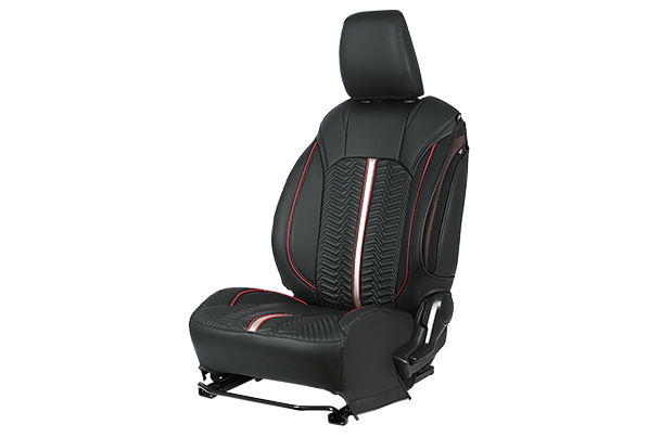 Cross-Country Red Dash Finish Sleeve Seat Cover | Fronx (All Variants)