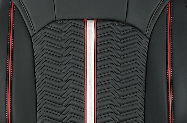 Cross-Country Red Dash Finish Sleeve Seat Cover | Fronx (All Variants)