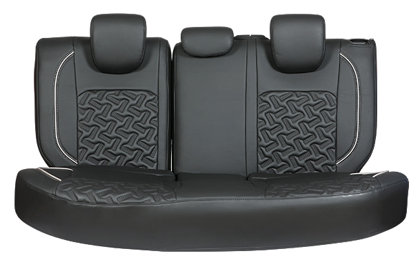 Crystal Cross Silver Finish Sleeve Seat Cover | Fronx (All Variants)