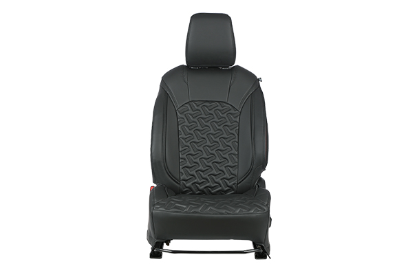 Crystal Cross Black Finish Sleeve Seat Cover | Fronx (All Variants)