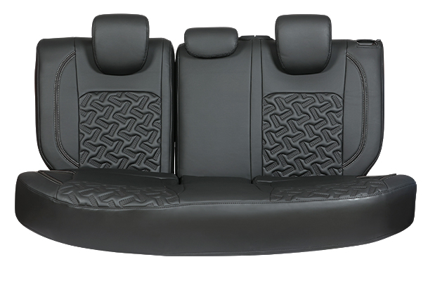 Crystal Cross Black Finish Sleeve Seat Cover | Fronx (All Variants)