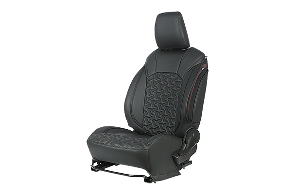 Crystal Cross Black Finish Sleeve Seat Cover | Fronx (All Variants)
