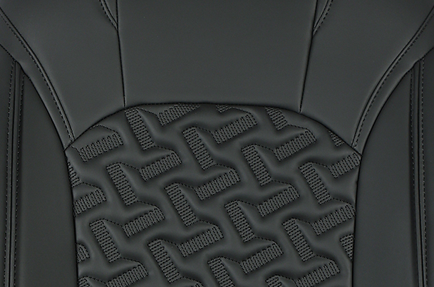 Crystal Cross Black Finish Sleeve Seat Cover | Fronx (All Variants)