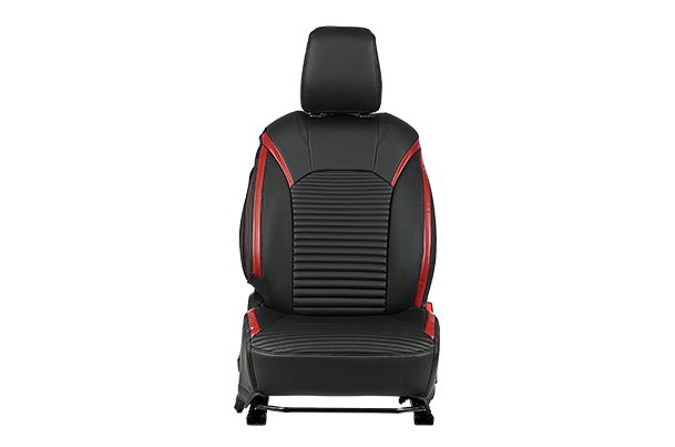 Power Scales Red Finish Sleeve Seat Cover | Fronx (All Variants)