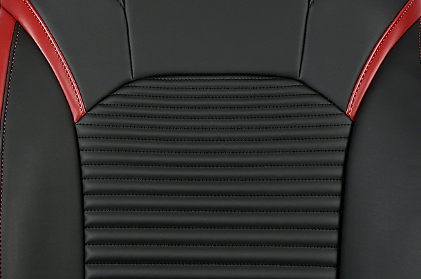 Power Scales Red Finish Sleeve Seat Cover | Fronx (All Variants)