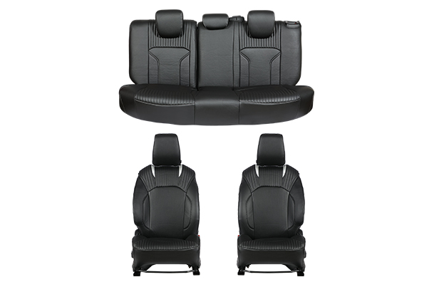 X-Factor Silver Lining Finish Sleeve Seat Cover | Fronx (All Variants)