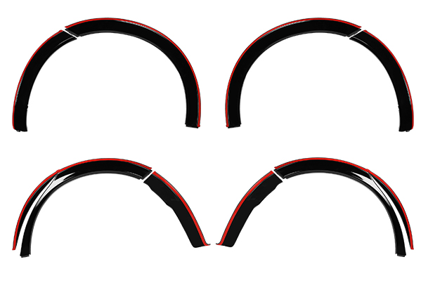 Wheel Arch Kit - Midnight Black + Sizzling Red| New Swift