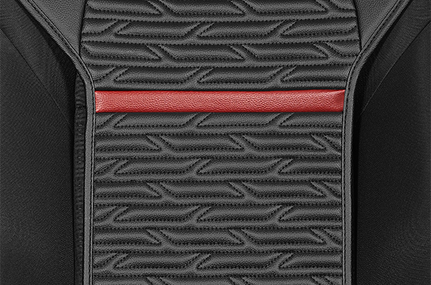 Seat Cover SAB - Red Arcade Highlight (PU) | New Swift (Z+/ Z)