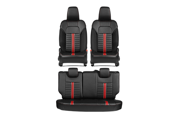 Seat Cover SAB - Red Sprint Groove Highlight (PU) | New Swift (Z+/ Z)