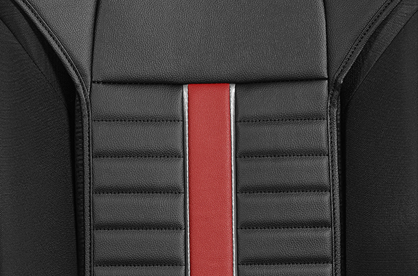 Seat Cover SAB - Red Sprint Groove Highlight (PU) | New Swift (Z+/ Z)