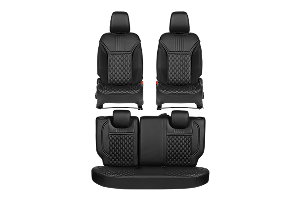 Seat Cover SAB - Bold Glamour Black Highlight (PU) | New Swift (Z+/ Z)