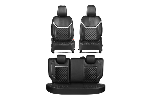 Bold Glamour Silver Highlight Seat Cover | New Swift (Z+/ Z Variant)