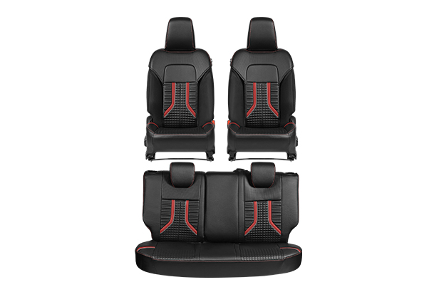 Seat Cover SAB - Red Circuit Launch Finish (PU) | New Swift (V/ L)