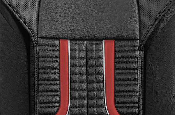 Seat Cover SAB - Red Circuit Launch Finish (PU) | New Swift (V/ L)