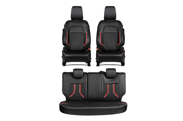 Red Circuit Launch Finish Seat Cover | New Swift (V/ L Variant)