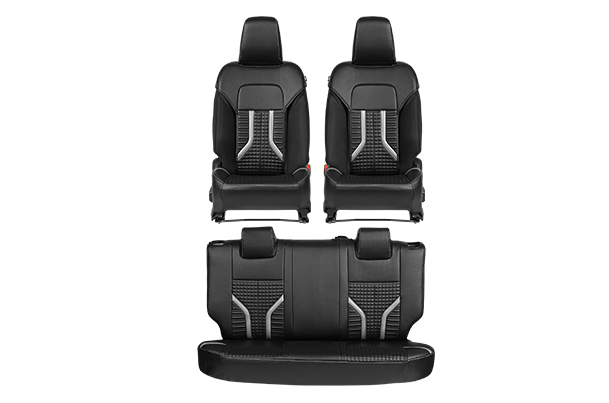 Seat Cover SAB - Silver Circuit Launch Finish (PU) | New Swift (V/ L)