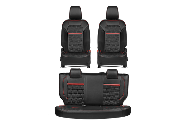 Seat Cover SAB - Red Arcade Highlight (PU) | New Swift (V/ L)