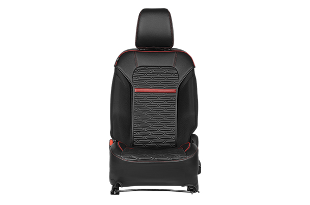 Seat Cover SAB - Red Arcade Highlight (PU) | New Swift (V/ L)