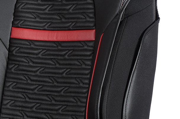 Red Arcade Highlight Seat Cover | New Swift (V/ L Variant)