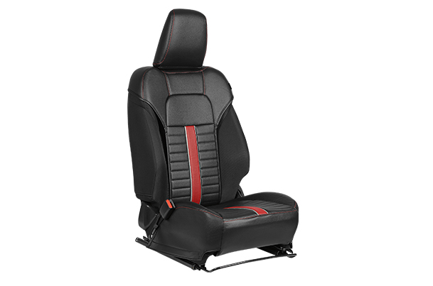 Seat Cover SAB - Red Sprint Groove Highlight (PU) | New Swift (V/ L)