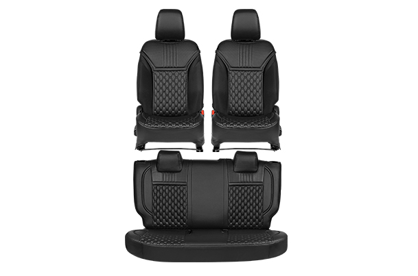 Seat Cover SAB - Bold Glamour Black Highlight (PU) | New Swift (V/ L)