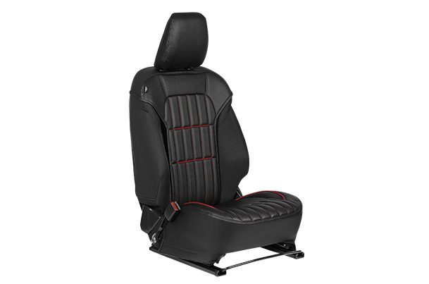 Seat Cover SAB - Premium Red Jersey Highlight (Premium PU) | New Swift (Z+/ Z)