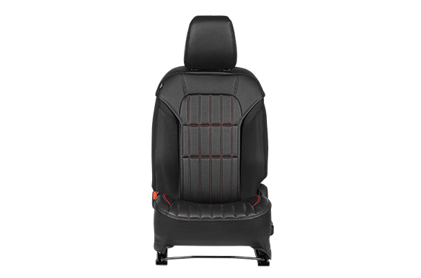 Seat Cover SAB - Premium Red Jersey Highlight (Premium PU) | New Swift (V/ L)