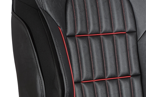 Premium Red Jersey Highlight Seat Cover | New Swift (V/ L Variant)