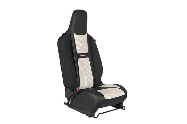 Greige Vector Lining Seat Cover - L | Celerio