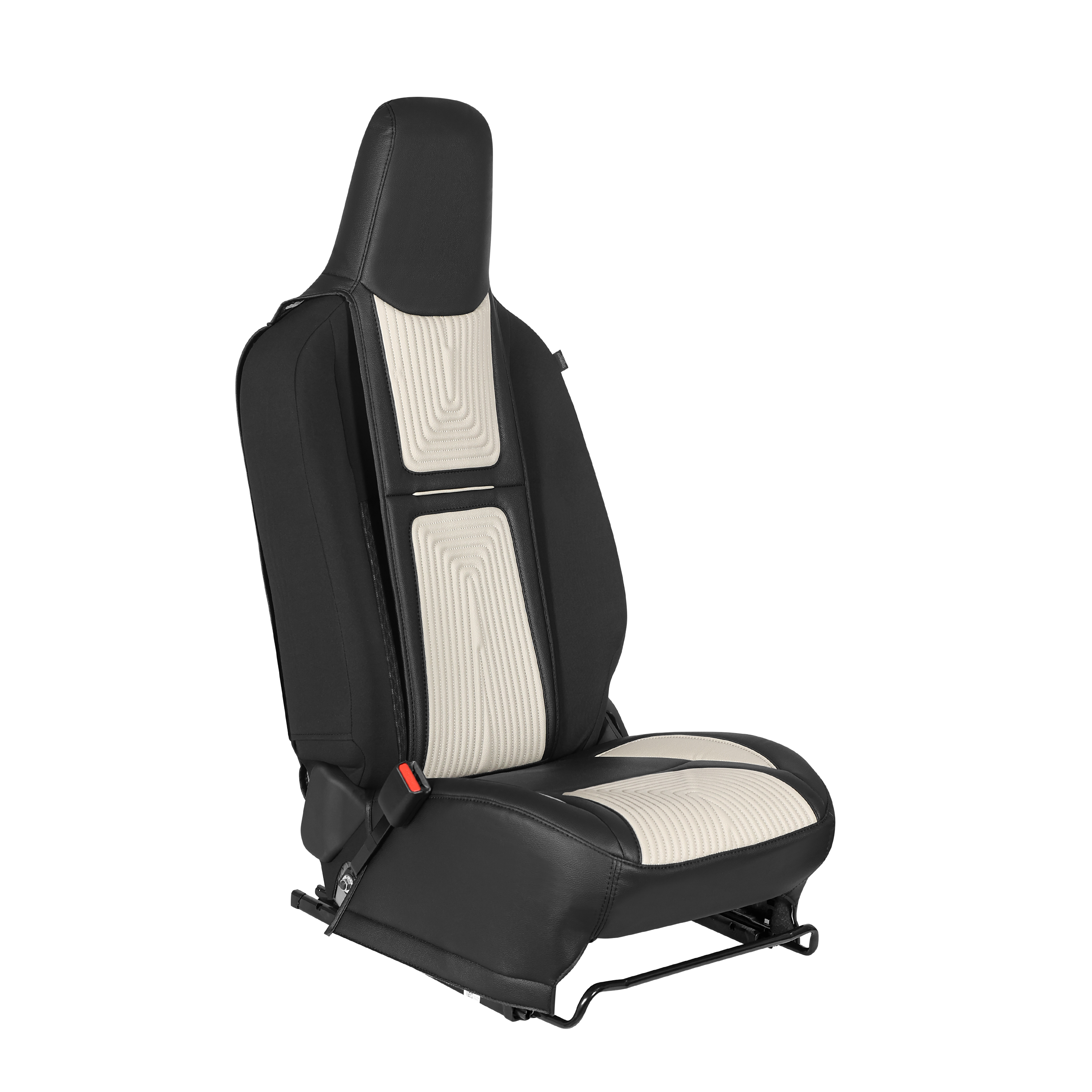 Greige Vector Lining Seat Cover - L | Celerio